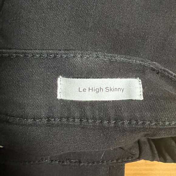 Frame Le High Skinny Black Denim design. Size 27 - Picture 4 of 9